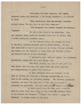 Moe Howard's 18pp. Outline Dated October 1938 for The Three Stooges Film ''Saved by the Belle'' -- With Numerous Annotations in Moe's Hand Throughout -- Very Good Condition